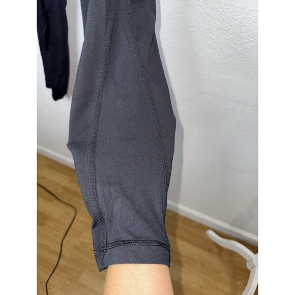 Lululemon Low Rise Legging Rear Pocket Size 8 Thick Seam Side Panel Black E - Picture 5 of 8